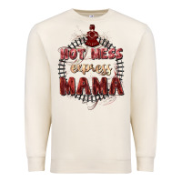 Sandshell Hot mess express mama Mother's Day Premium Sweatshirt - FaDigitalArtStudio