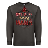 Smoke Hot mess express mama Mother's Day Premium Sweatshirt - FaDigitalArtStudio