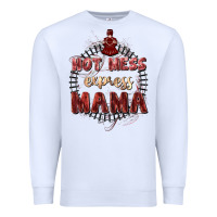 White Hot mess express mama Mother's Day Premium Sweatshirt - FaDigitalArtStudio
