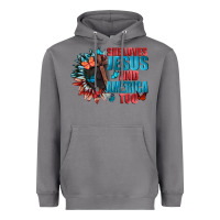 Storm She love Jesus and America too Heavyweight Hoodie - FaDigitalArtStudio
