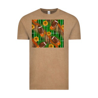 Vintage Coffee american football with sunflower tumbler Vintage Tee - BundleAndBundleShop