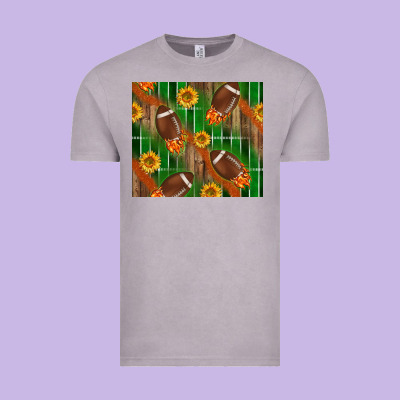 American Football With Sunflower Tumbler Vintage Tee Designed By Bundleandbundleshop