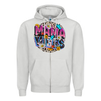 Dove Grey Mama vibes Mother's Day Zipper Hoodie - CowGirlArtShop