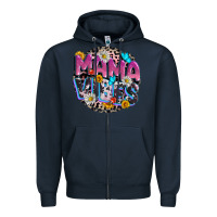 Navy Mama vibes Mother's Day Zipper Hoodie - CowGirlArtShop