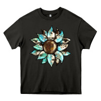 Asphalt sunflower Heavy Core Tee - BarkalooDesign