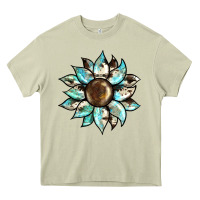 Mossy sunflower Heavy Core Tee - BarkalooDesign