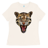 Bone ocelot head Ladies Tee - LillyAllenDesigns