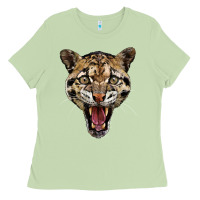 Matcha ocelot head Ladies Tee - LillyAllenDesigns