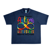 Navy autism acceptance Urban Heavy Tee - LillyAllenDesigns