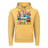 Vintage Mustard Easter Day With Truck Vintage Hoodie - BundleAndBundleShop