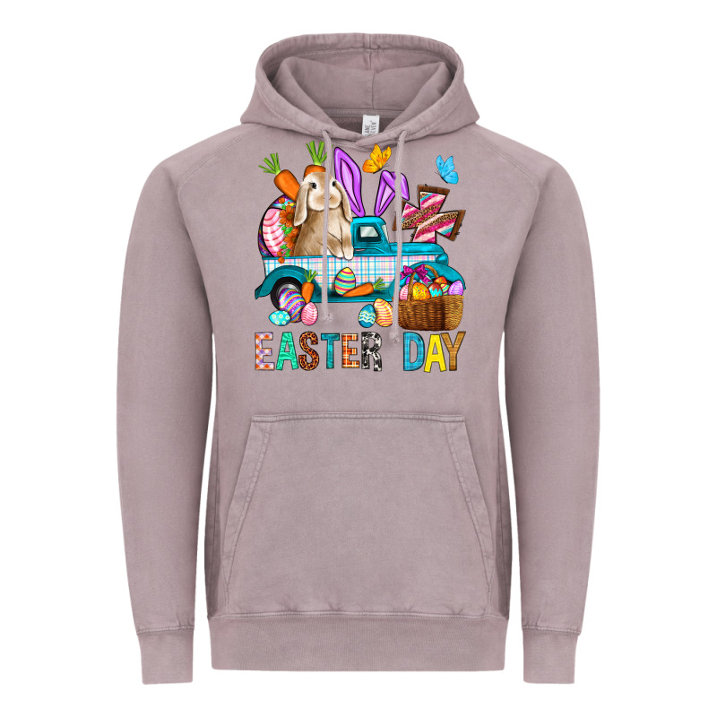 Easter Day With Truck Vintage Hoodie by BundleAndBundleShop | Teevron