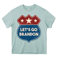 Arona Let's Go Brandon Shield Patch Heavy Core Tee - Jasminsmagicworld