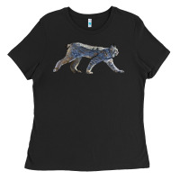 Black canada lynx Ladies Tee - LillyAllenDesigns