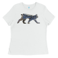 White canada lynx Ladies Tee - LillyAllenDesigns