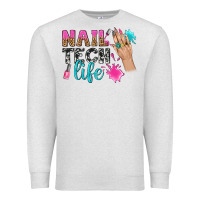 Oatmeal Heather nail tech life bbs Premium Sweatshirt - BundleAndBundleShop