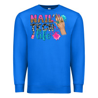 True Royal nail tech life bbs Premium Sweatshirt - BundleAndBundleShop
