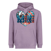 Lavender American mini heart 4th of july Heavyweight Hoodie - FaDigitalArtStudio