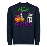 Navy Let's Go Ghouls Heavyweight Sweatshirt - texasbilliewilder