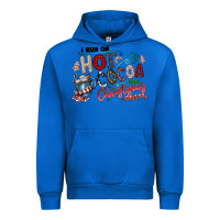 Cobalt I Run Hot Cocoa And Christmas Cheer Urban Hoodie - CowhideDigitalArt