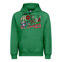 Emerald I Run Hot Cocoa And Christmas Cheer Urban Hoodie - CowhideDigitalArt