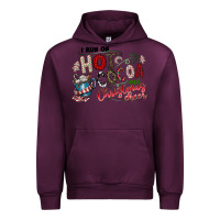 Mauve Wine I Run Hot Cocoa And Christmas Cheer Urban Hoodie - CowhideDigitalArt