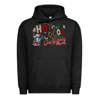 Pigment Black I Run Hot Cocoa And Christmas Cheer Urban Hoodie - CowhideDigitalArt