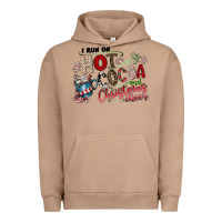Pigment Burro I Run Hot Cocoa And Christmas Cheer Urban Hoodie - CowhideDigitalArt