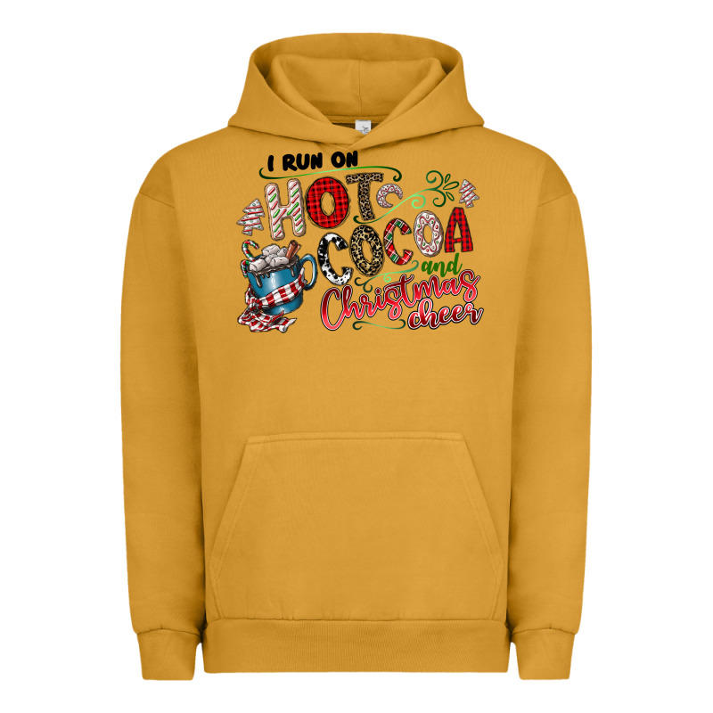 I Run Hot Cocoa And Christmas Cheer Urban Hoodie by CowhideDigitalArt | Teevron