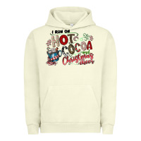 Pigment Pistachio I Run Hot Cocoa And Christmas Cheer Urban Hoodie - CowhideDigitalArt