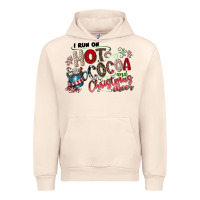 Sandshell I Run Hot Cocoa And Christmas Cheer Urban Hoodie - CowhideDigitalArt
