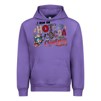Tulip I Run Hot Cocoa And Christmas Cheer Urban Hoodie - CowhideDigitalArt