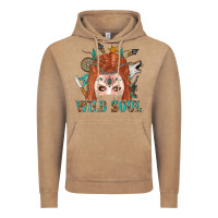 Vintage Coffee Western İndian Wild Soul With Braid Hair Woman Vintage Hoodie - BundleAndBundleShop