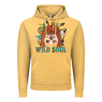 Vintage Mustard Western İndian Wild Soul With Braid Hair Woman Vintage Hoodie - BundleAndBundleShop