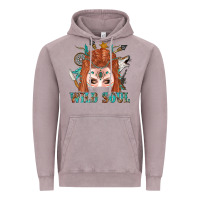 Vintage Zinc Western İndian Wild Soul With Braid Hair Woman Vintage Hoodie - BundleAndBundleShop