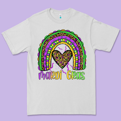 Mardi Gras Rainbow Premium Tee Designed By Jahusdesignshop
