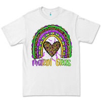 White mardi gras rainbow Premium Tee - JahusDesignShop