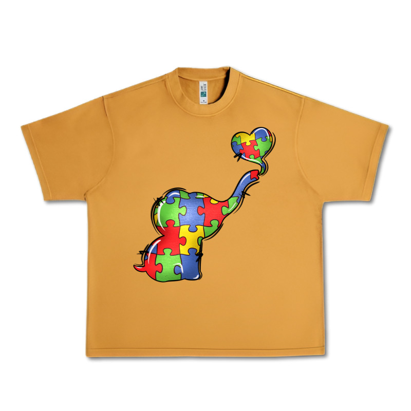 Autism Awareness Elephant Urban Heavy Tee by LillyAllenDesigns | Teevron