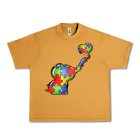 Peanut Butter autism awareness elephant Urban Heavy Tee - LillyAllenDesigns