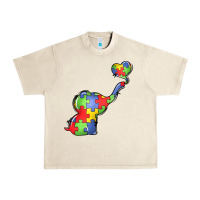 Sandshell autism awareness elephant Urban Heavy Tee - LillyAllenDesigns