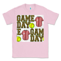 Bubblegum Pink softball uniform game day seamless pattern Classic Tee - BundleAndBundleShop