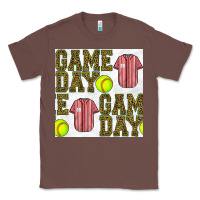 Chestnut softball uniform game day seamless pattern Classic Tee - BundleAndBundleShop