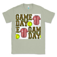 Matcha softball uniform game day seamless pattern Classic Tee - BundleAndBundleShop
