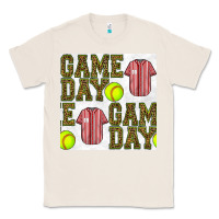 Natural softball uniform game day seamless pattern Classic Tee - BundleAndBundleShop
