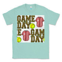Seafoam softball uniform game day seamless pattern Classic Tee - BundleAndBundleShop