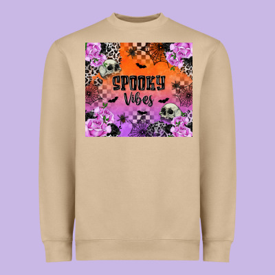 Spooky Vibes Heavyweight Sweatshirt Designed By Texasbilliewilder