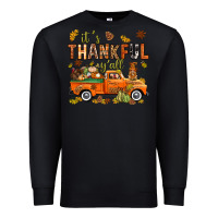 Black it's thankful y'all with truck bbs Premium Sweatshirt - BundleAndBundleShop