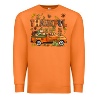 Carrot it's thankful y'all with truck bbs Premium Sweatshirt - BundleAndBundleShop