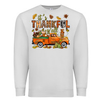 Dove Grey it's thankful y'all with truck bbs Premium Sweatshirt - BundleAndBundleShop