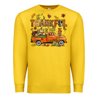 Lemon it's thankful y'all with truck bbs Premium Sweatshirt - BundleAndBundleShop
