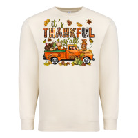 Sandshell it's thankful y'all with truck bbs Premium Sweatshirt - BundleAndBundleShop